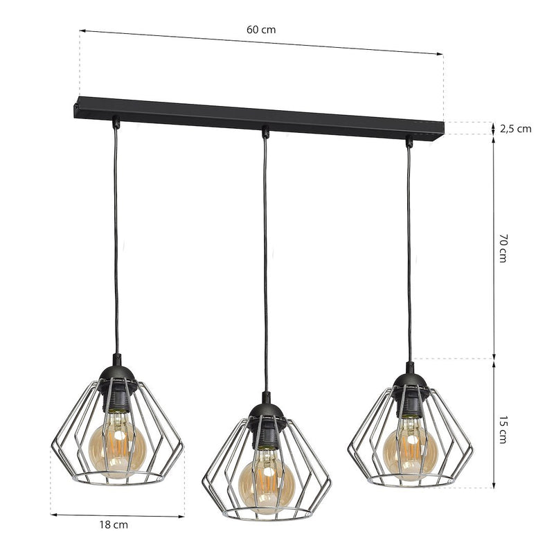 Milagro Norman pendant lamp E27