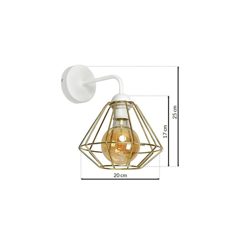 Milagro Lupo wall sconce lamp E27 H 25cm