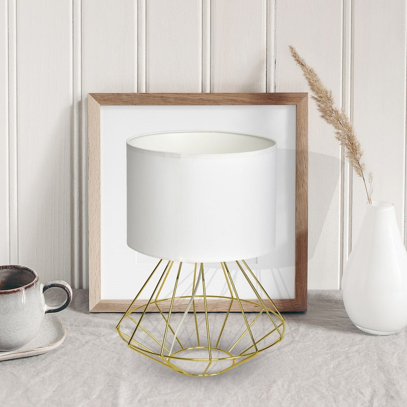 Milagro Lupo table lamp E27, white H 40cm