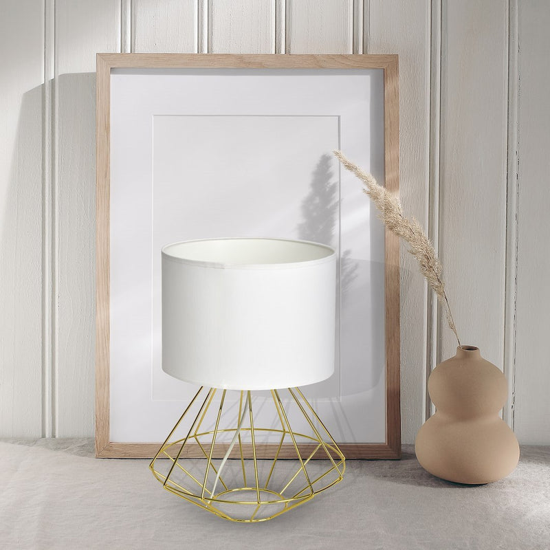 Milagro Lupo table lamp E27, white H 40cm