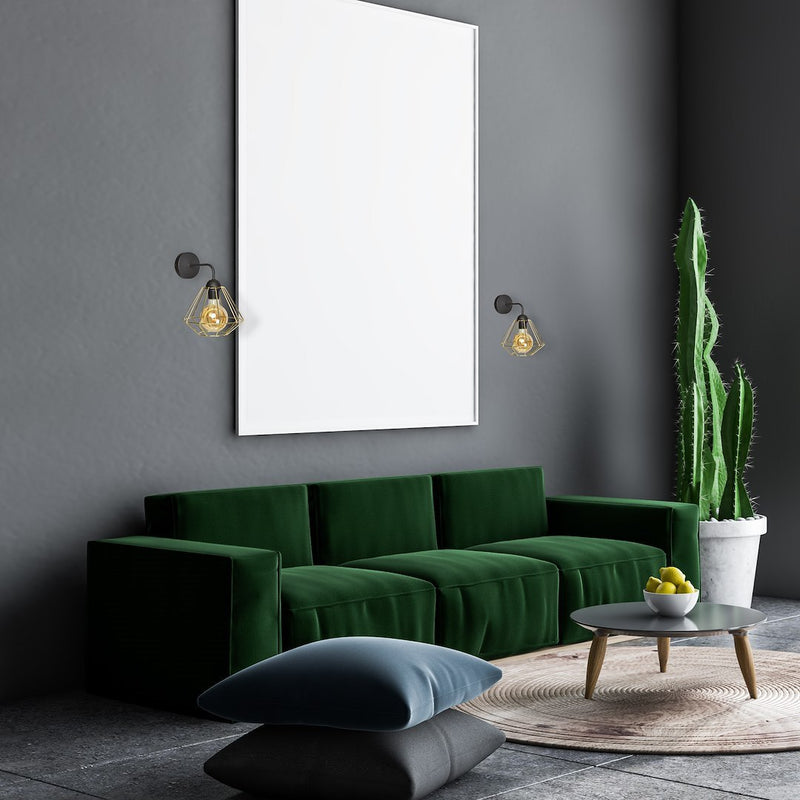 Milagro Lupo wall sconce lamp E27 H 25cm