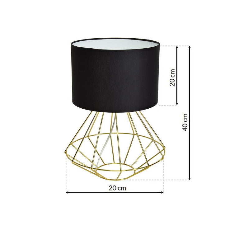 Milagro Lupo 1L table lamp E27 H 40cm