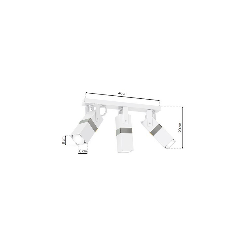 Milagro Vidar ceiling lamp GU10 H 20cm