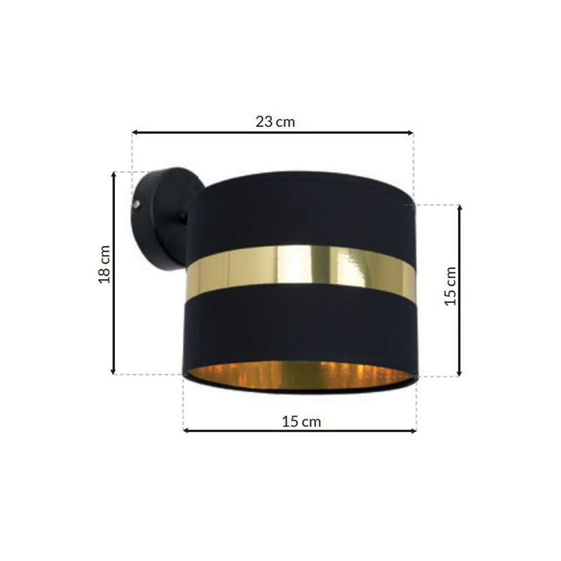 Milagro Palmira wall sconce lamp E27 H 18cm