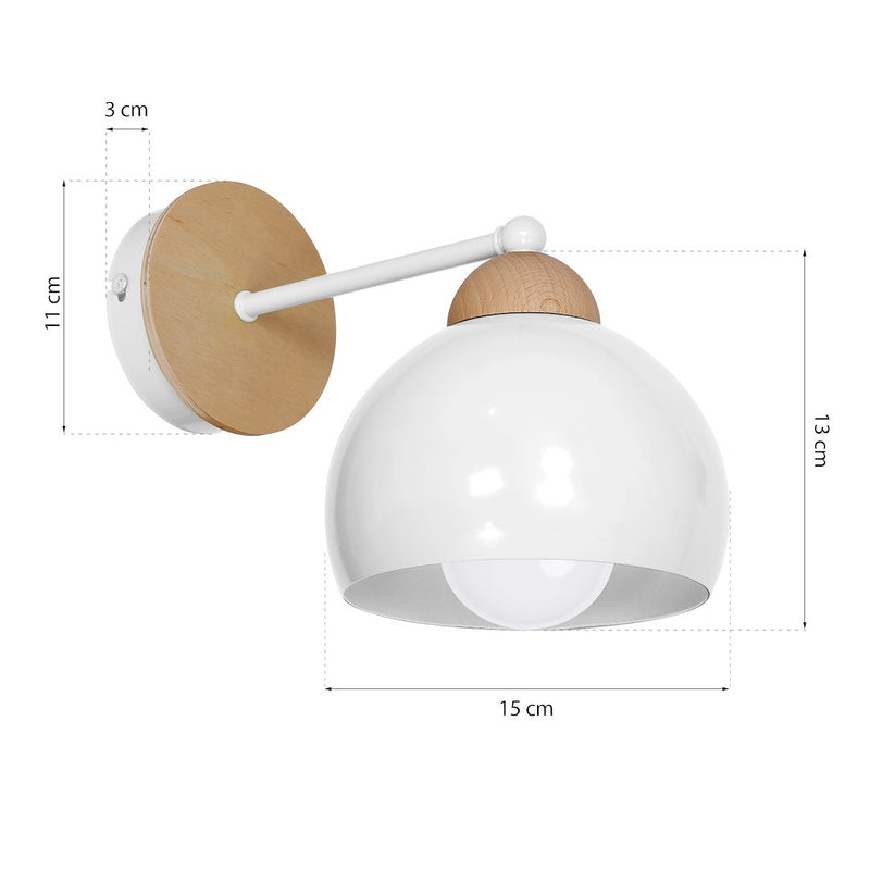 Milagro Lady wall sconce lamp E27 H 16cm