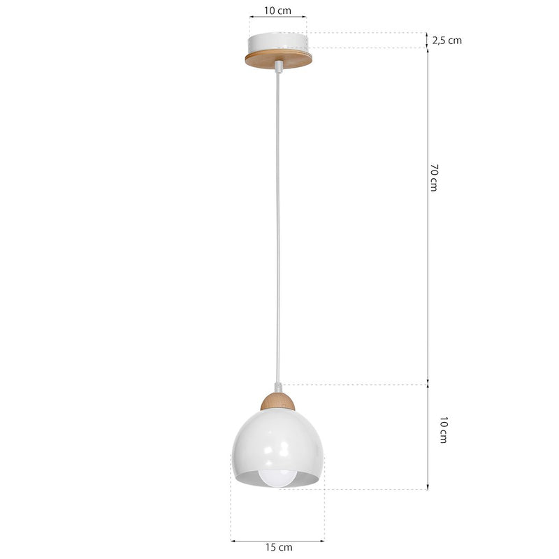Milagro Lady pendant lamp E27