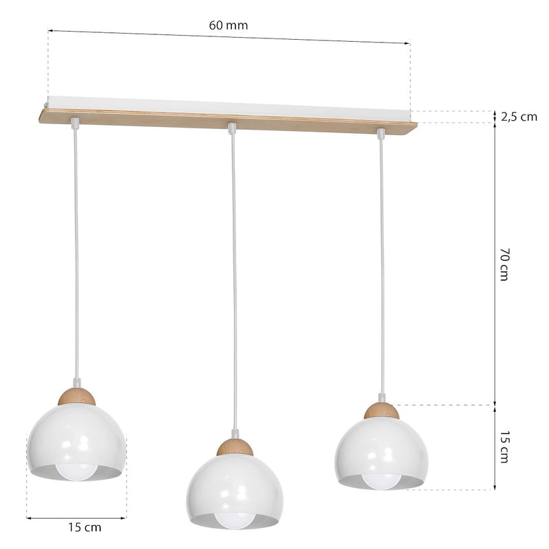 Milagro Lady pendant lamp E27