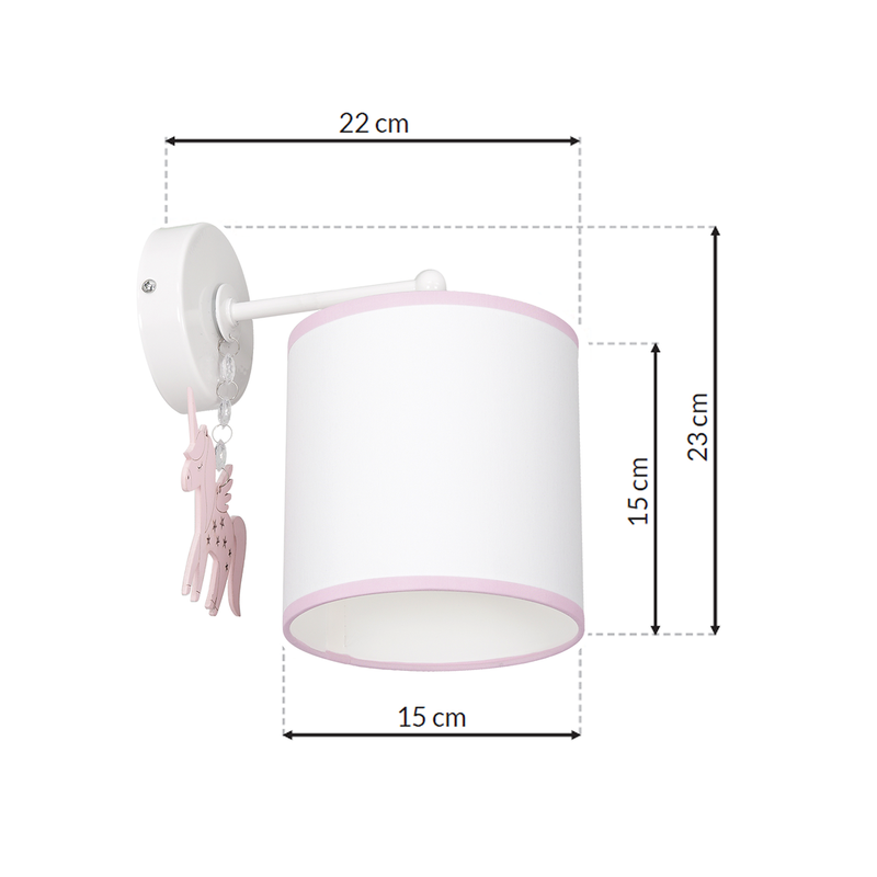 Milagro Uni wall sconce lamp E27 H 23cm