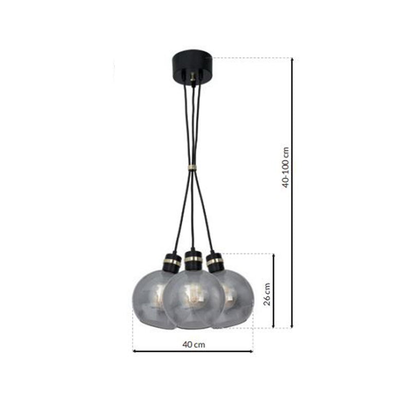 Milagro Omega pendant lamp E27