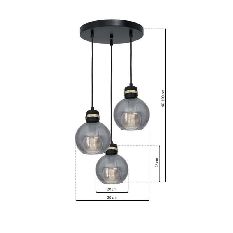 Milagro Omega pendant lamp E27