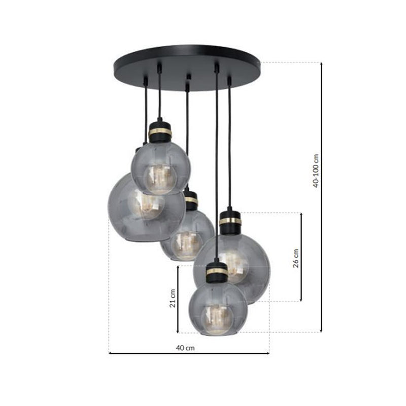 Milagro Omega pendant lamp E27