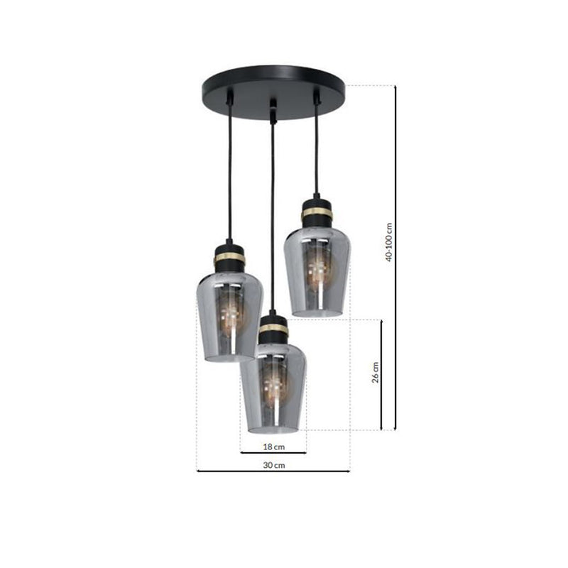 Milagro Richmond pendant lamp E27