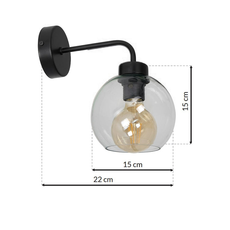 Milagro Sofia wall sconce lamp E27