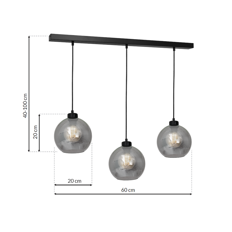 Milagro Sofia pendant lamp E27