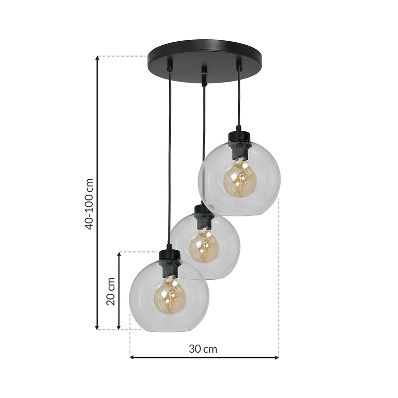 Milagro Sofia pendant lamp E27