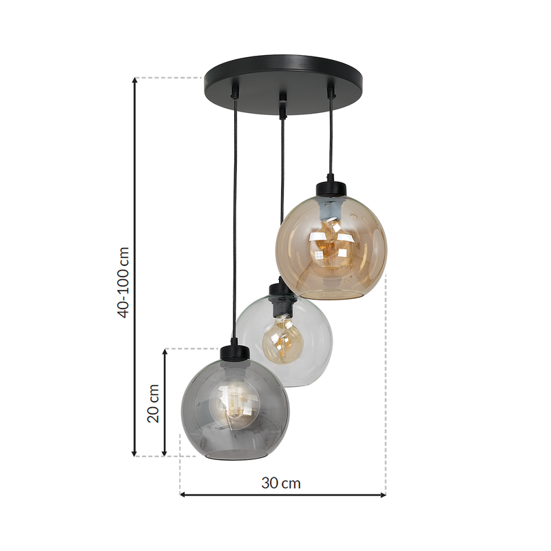 Milagro Sofia pendant lamp E27