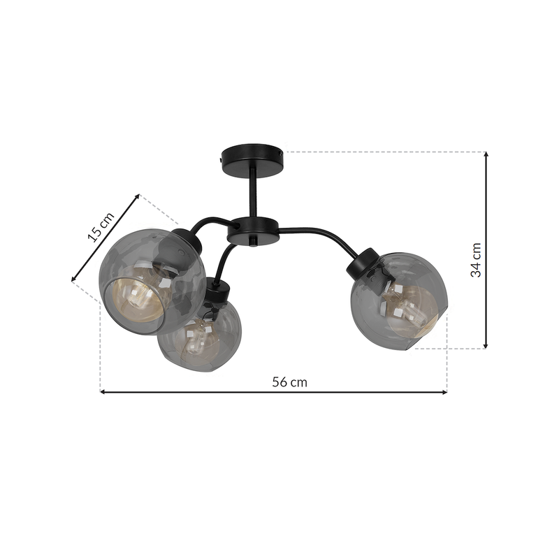 Milagro Sofia ceiling lamp E27 H 34cm