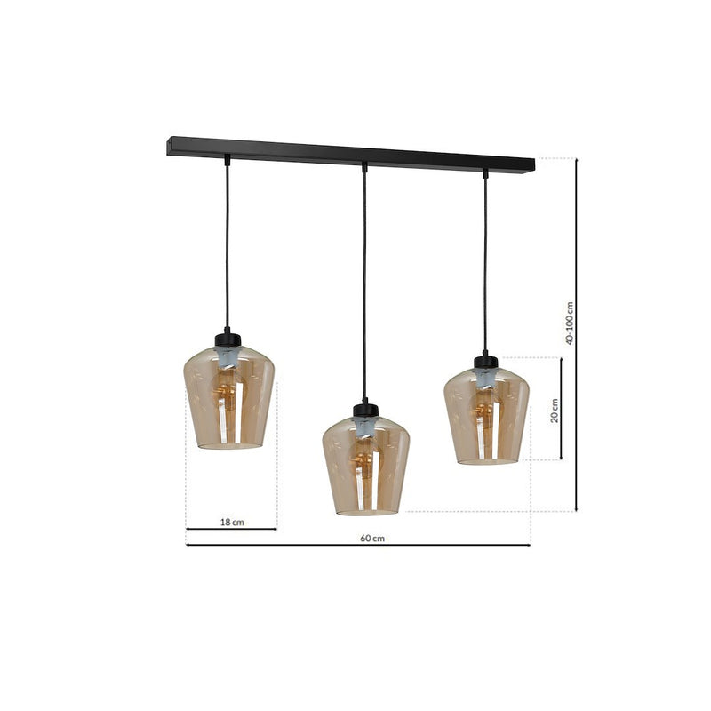 Milagro Santiago pendant lamp E27
