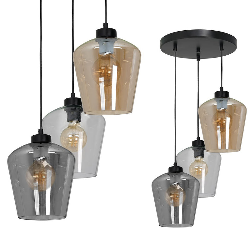 Milagro Santiago pendant lamp E27