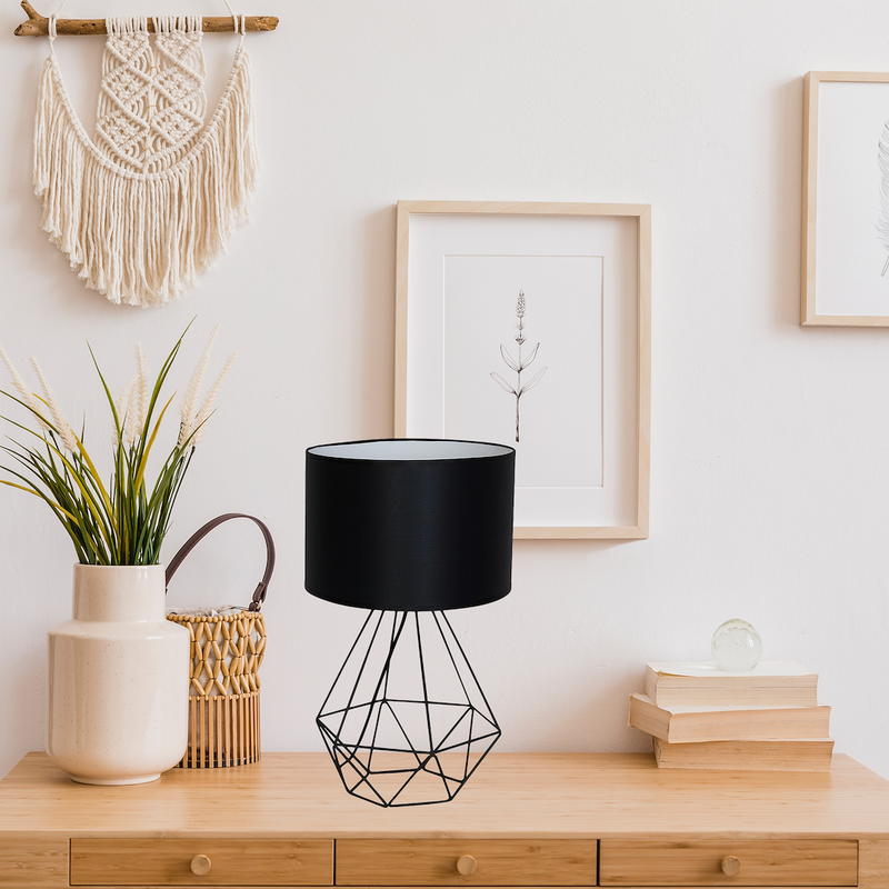 Milagro Basket table lamp E27 H 44cm