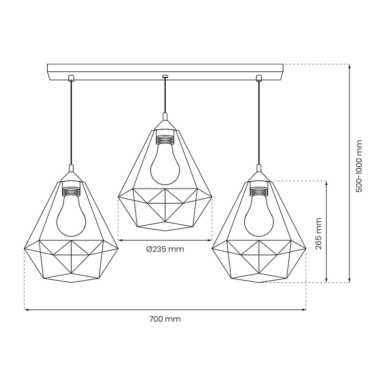 Milagro Basket pendant lamp E27