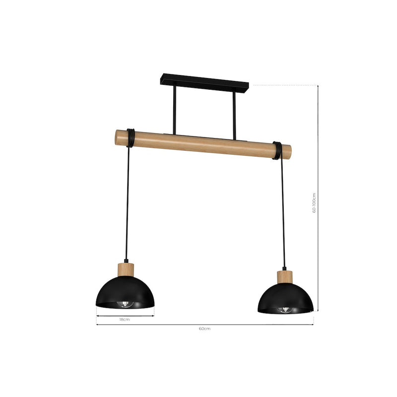Milagro Eric 2L pendant lamp E27