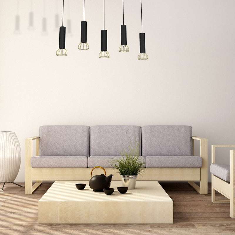 Milagro Dante 5L pendant lamp GU10