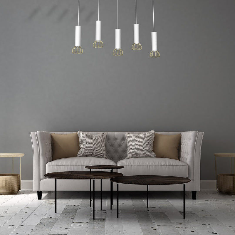 Milagro Dante 5L pendant lamp GU10