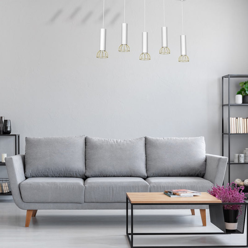 Milagro Dante 5L pendant lamp GU10