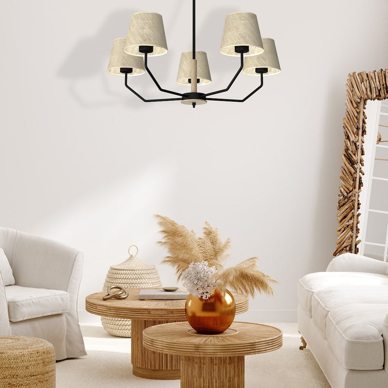 Milagro Etna 5L pendant lamp E27 H 52cm