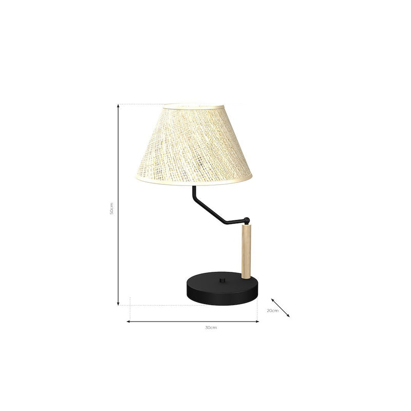 Milagro Etna 1L table lamp E27 H 50cm