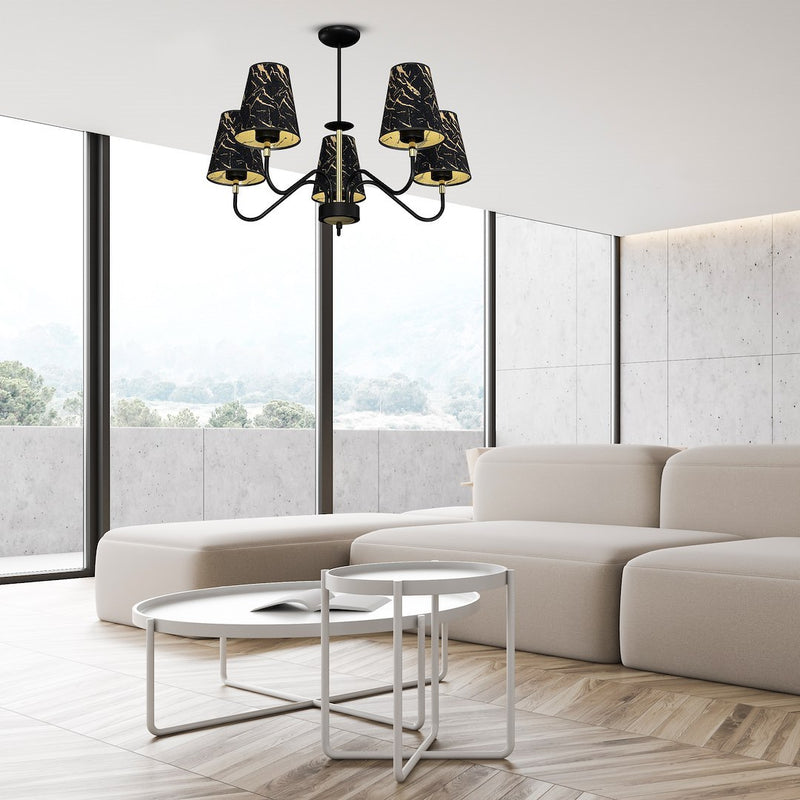 Milagro Hermes 5L pendant lamp E27 H 52cm