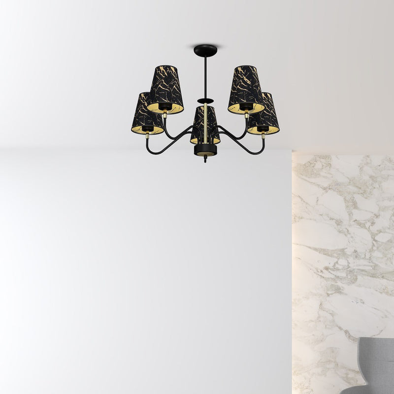 Milagro Hermes 5L pendant lamp E27 H 52cm