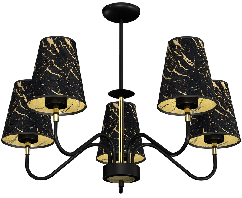 Milagro Hermes 5L pendant lamp E27 H 52cm