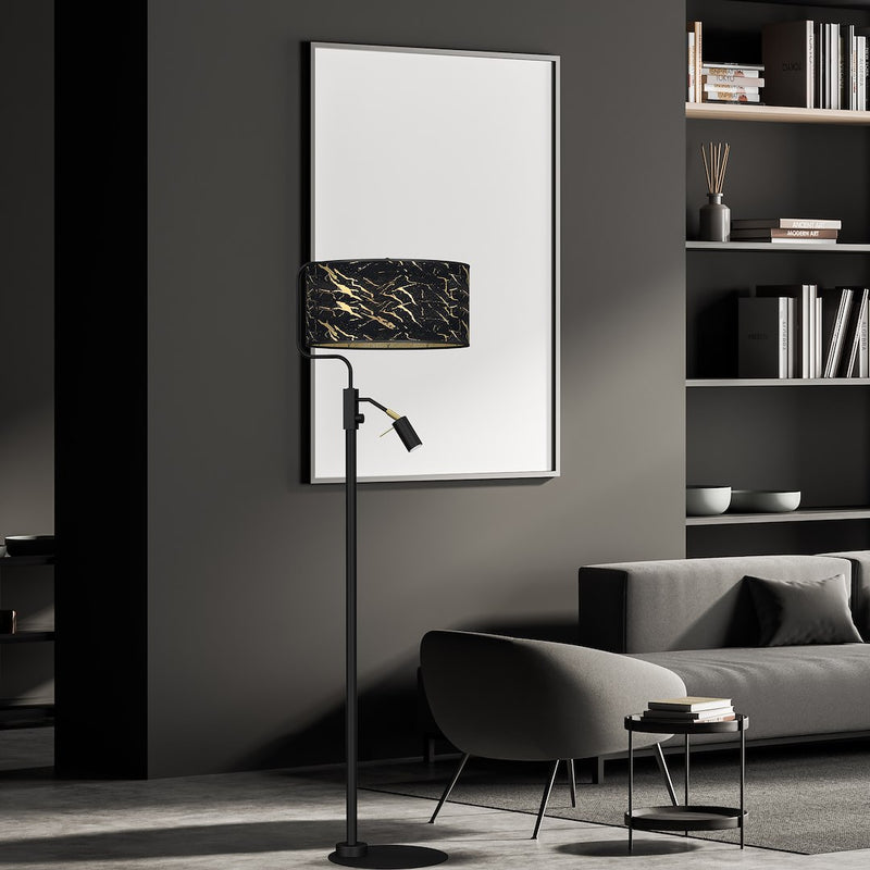 Milagro Senso 2L floor lamp E27 / GU10, black H 150cm