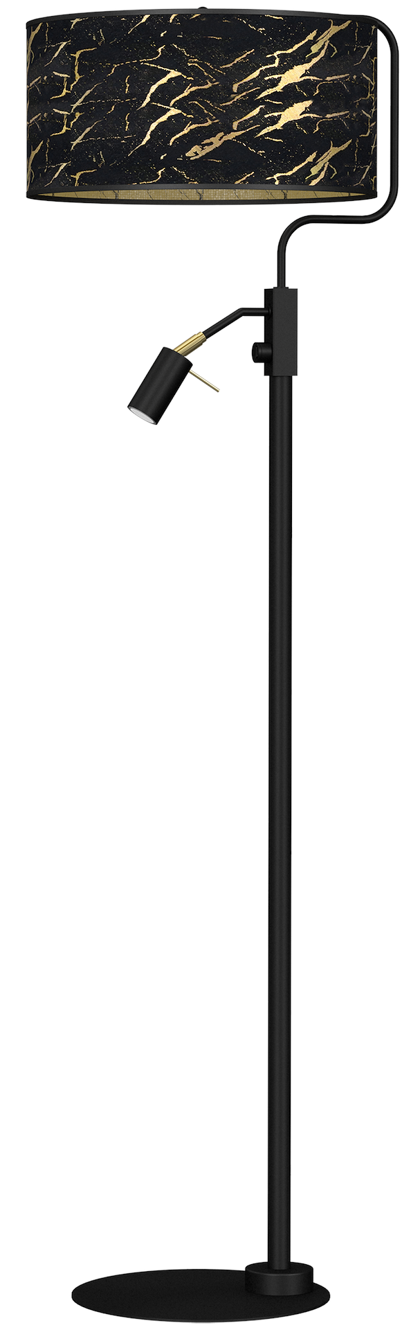 Milagro Senso 2L floor lamp E27 / GU10, black H 150cm
