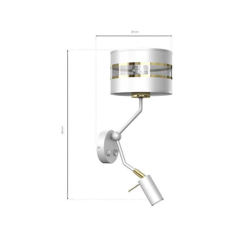 Milagro Ultimo 2L wall sconce lamp E27 / GU10 H 38cm