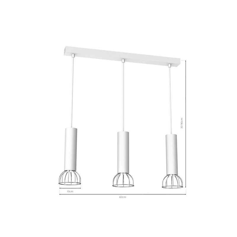 Milagro Dante 3L pendant lamp GU10