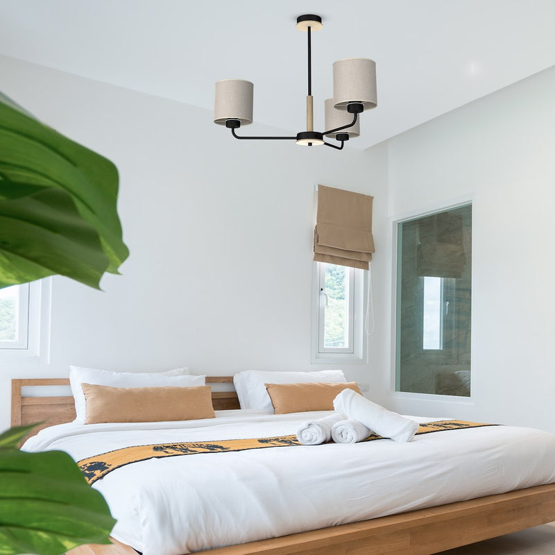 Milagro Atlanta 3L chandelier E27 H 52cm