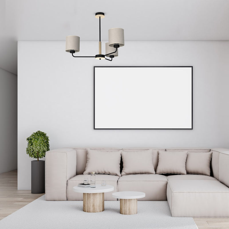 Milagro Atlanta 3L chandelier E27 H 52cm