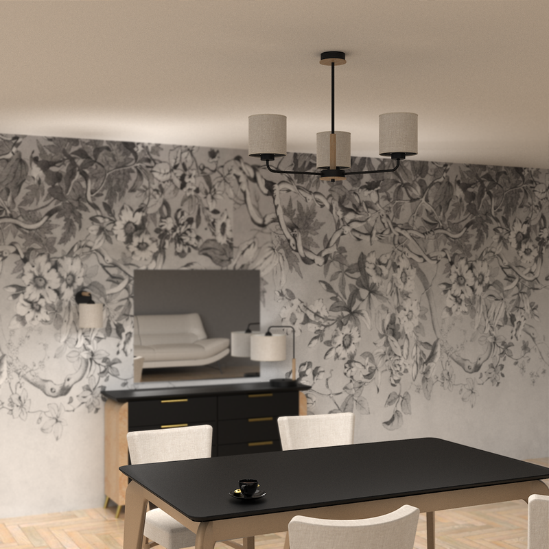 Milagro Atlanta 3L chandelier E27 H 52cm