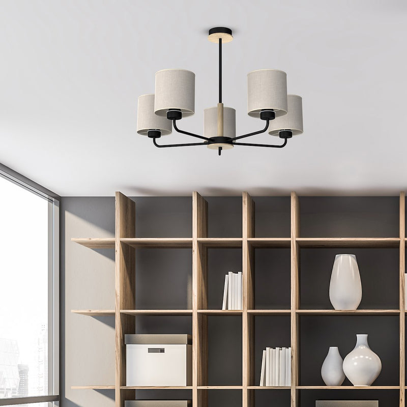 Milagro Atlanta 5L chandelier E27 H 52cm