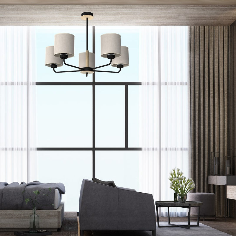 Milagro Atlanta 5L chandelier E27 H 52cm