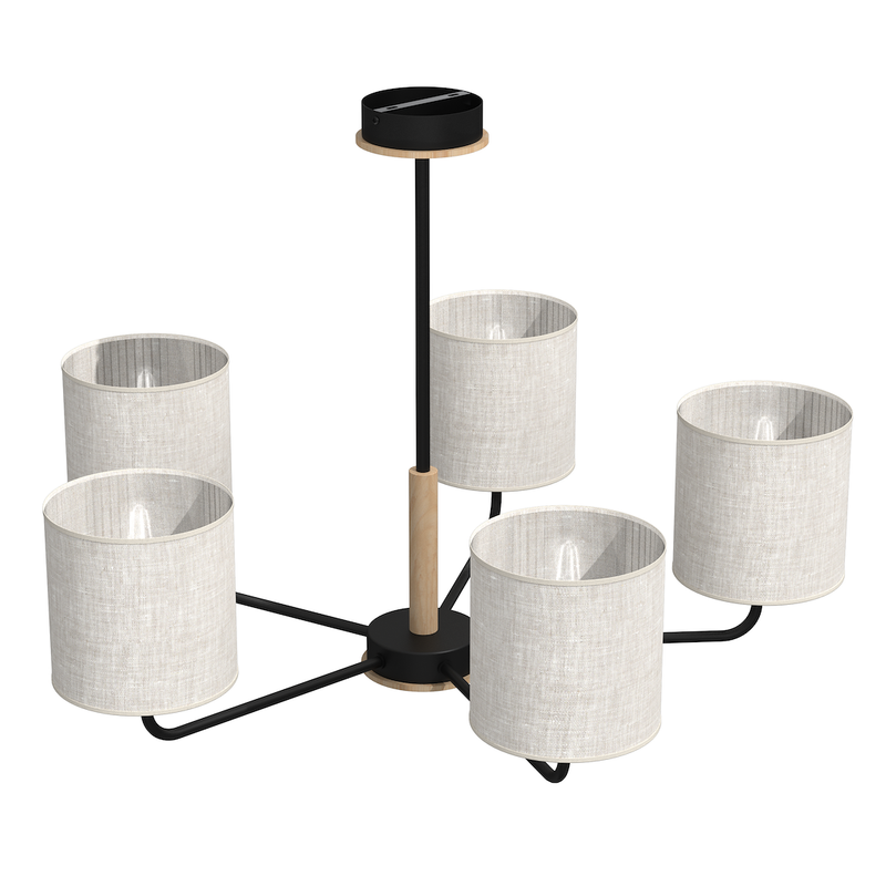 Milagro Atlanta 5L chandelier E27 H 52cm