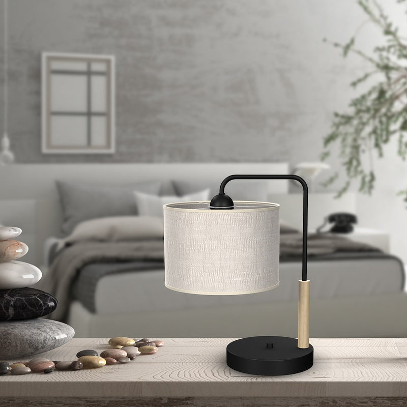 Milagro Atlanta 1L table lamp E27 H 37cm