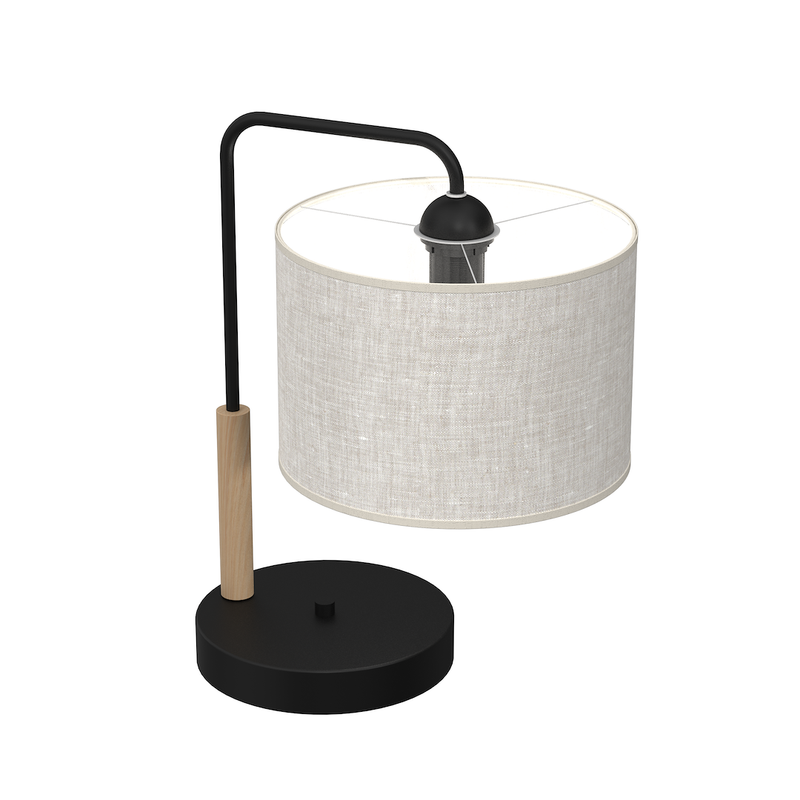 Milagro Atlanta 1L table lamp E27 H 37cm