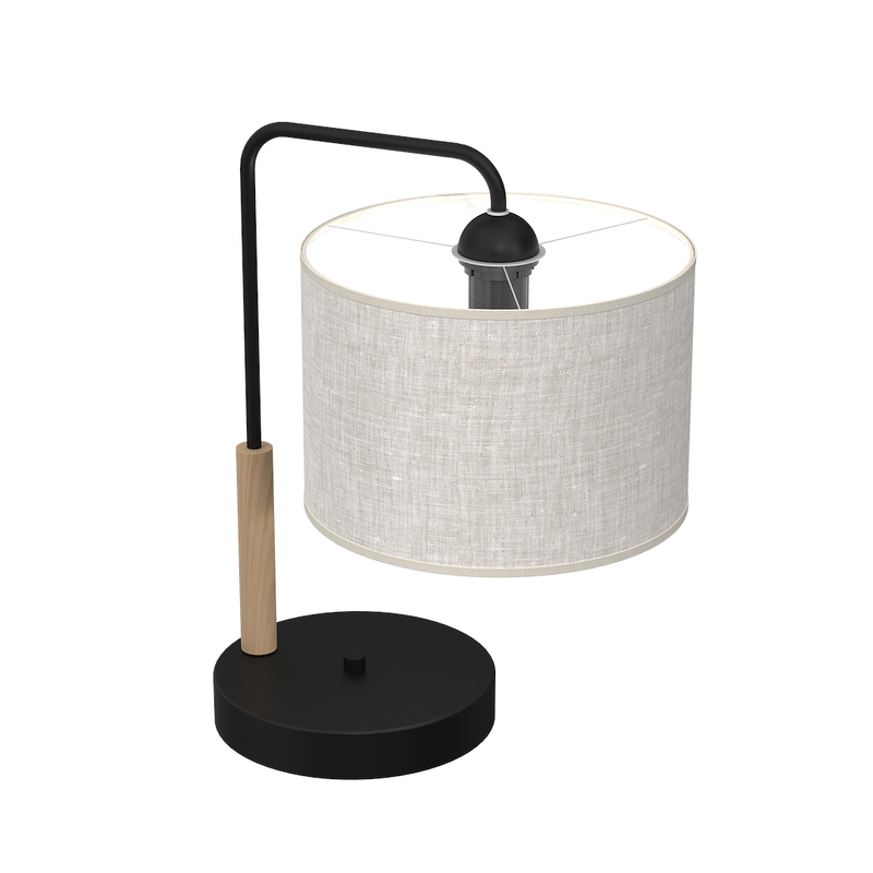 Milagro Atlanta 1L table lamp E27 H 37cm