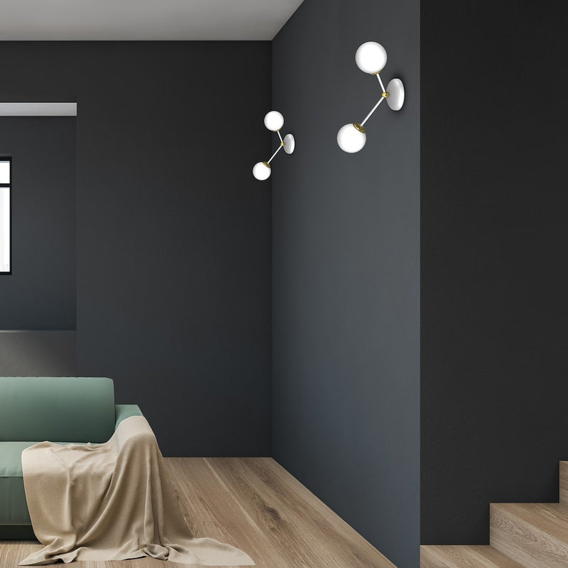 Milagro Joy 2L wall sconce lamp E14 H 52cm