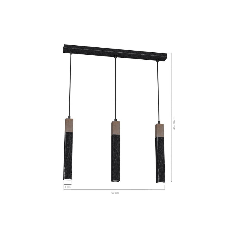 Milagro Solo 3L pendant lamp GU10