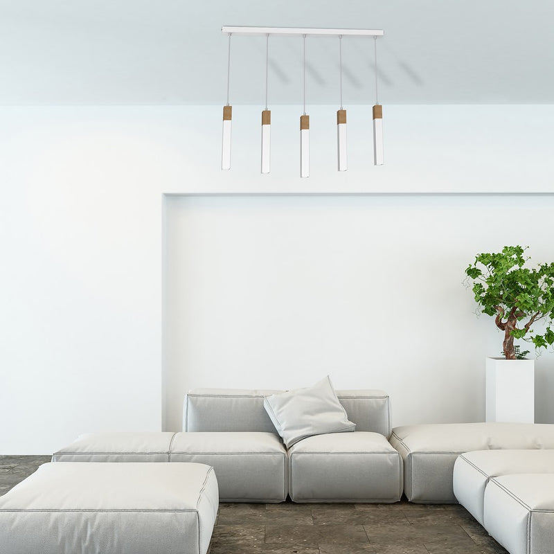 Milagro Solo 5L pendant lamp GU10